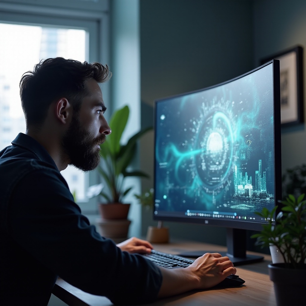 ultrawide monitor knipperend aan één kant