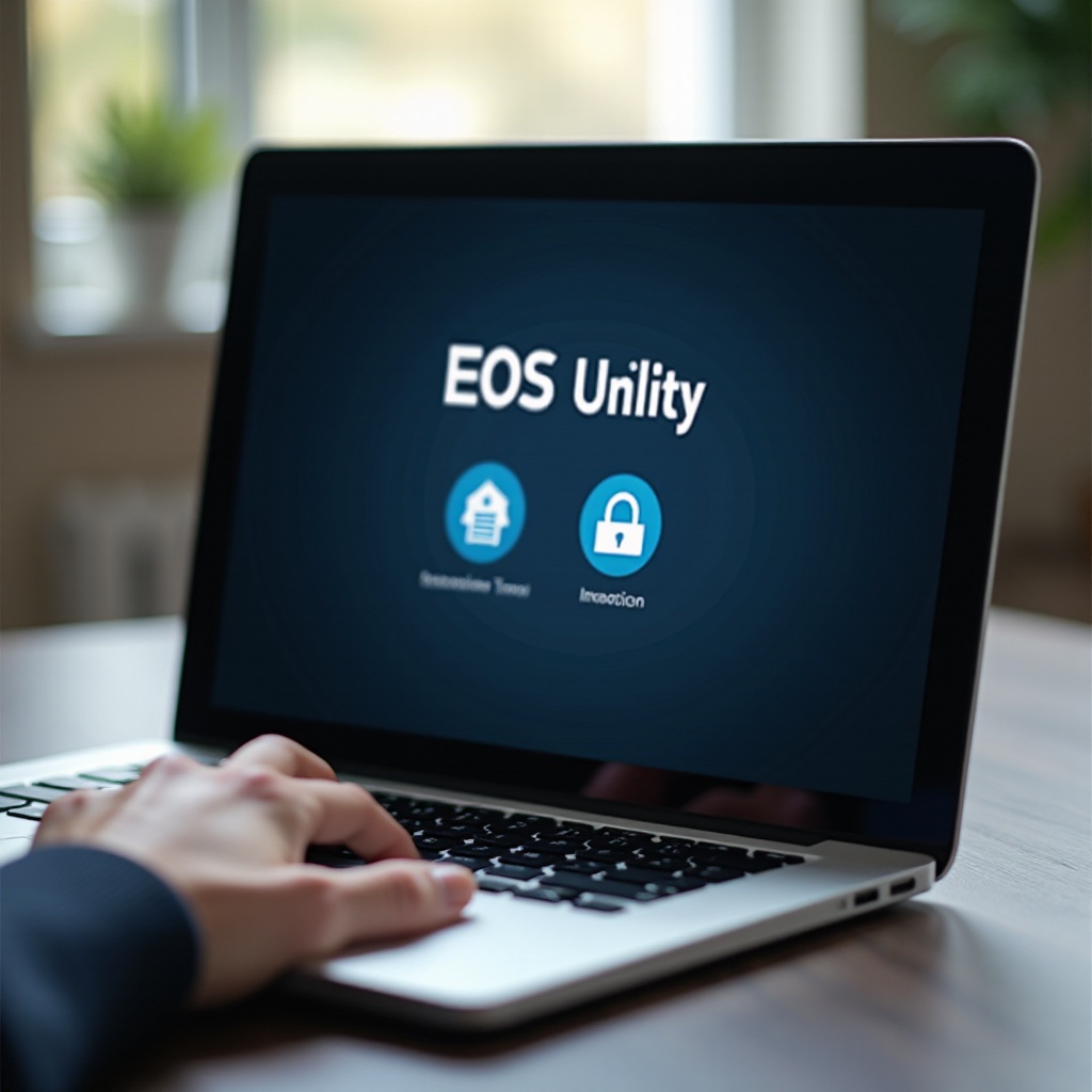 Hoe start je EOS Utility op een laptop?